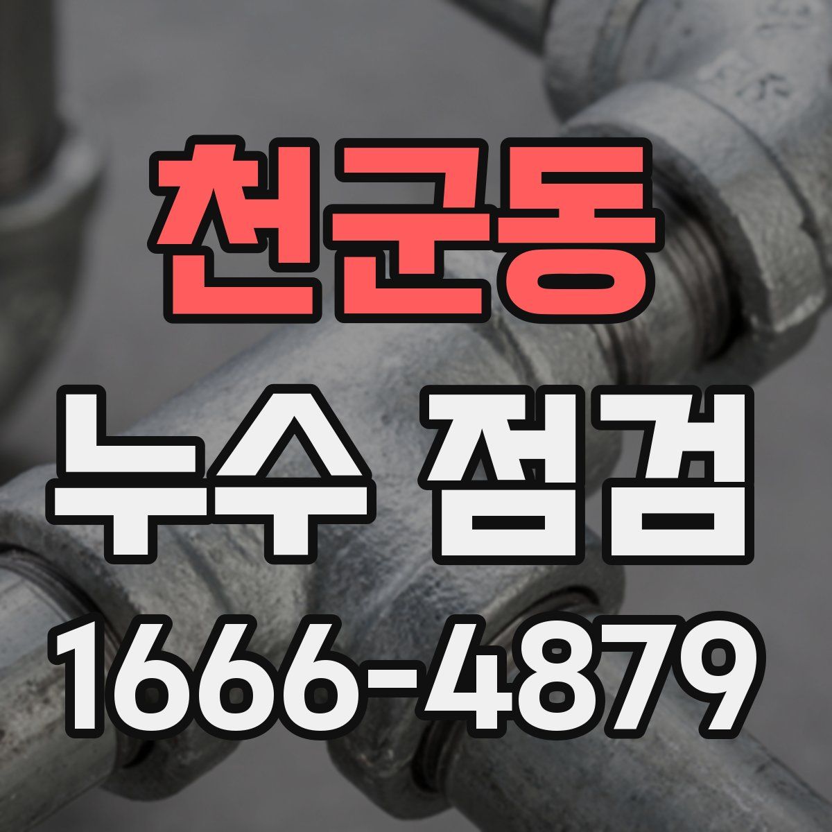 천군동 누수 점검
