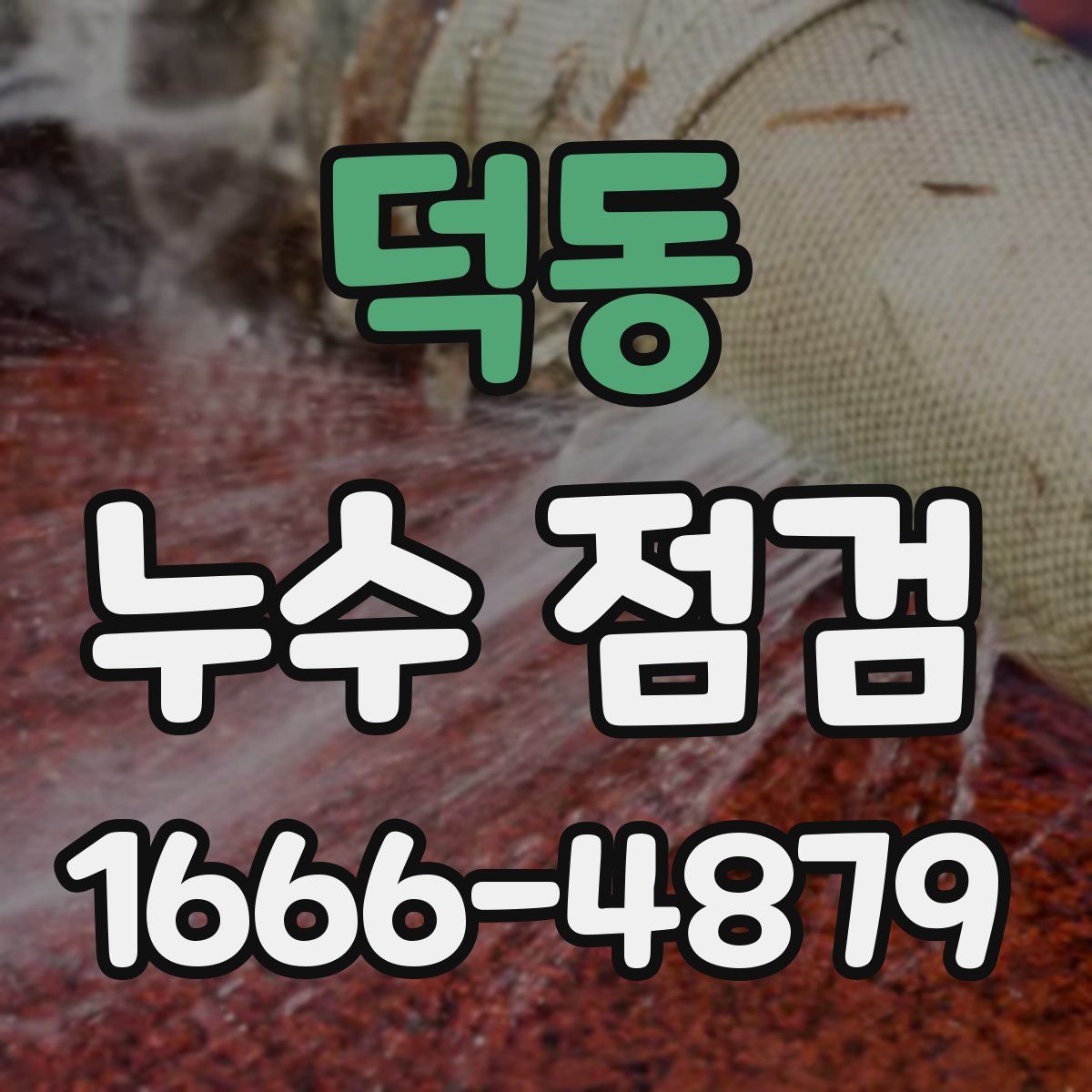 덕동 누수 점검