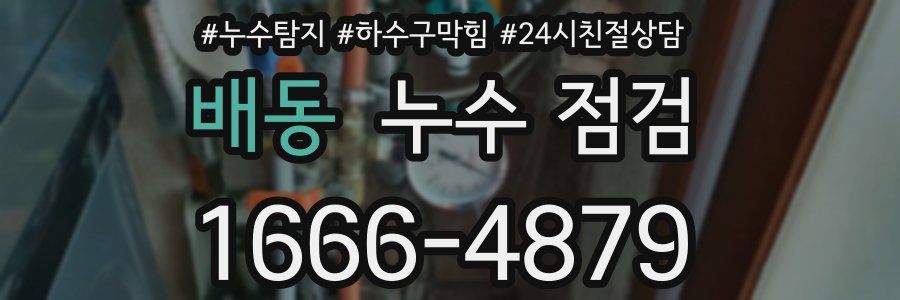 배동 누수 점검