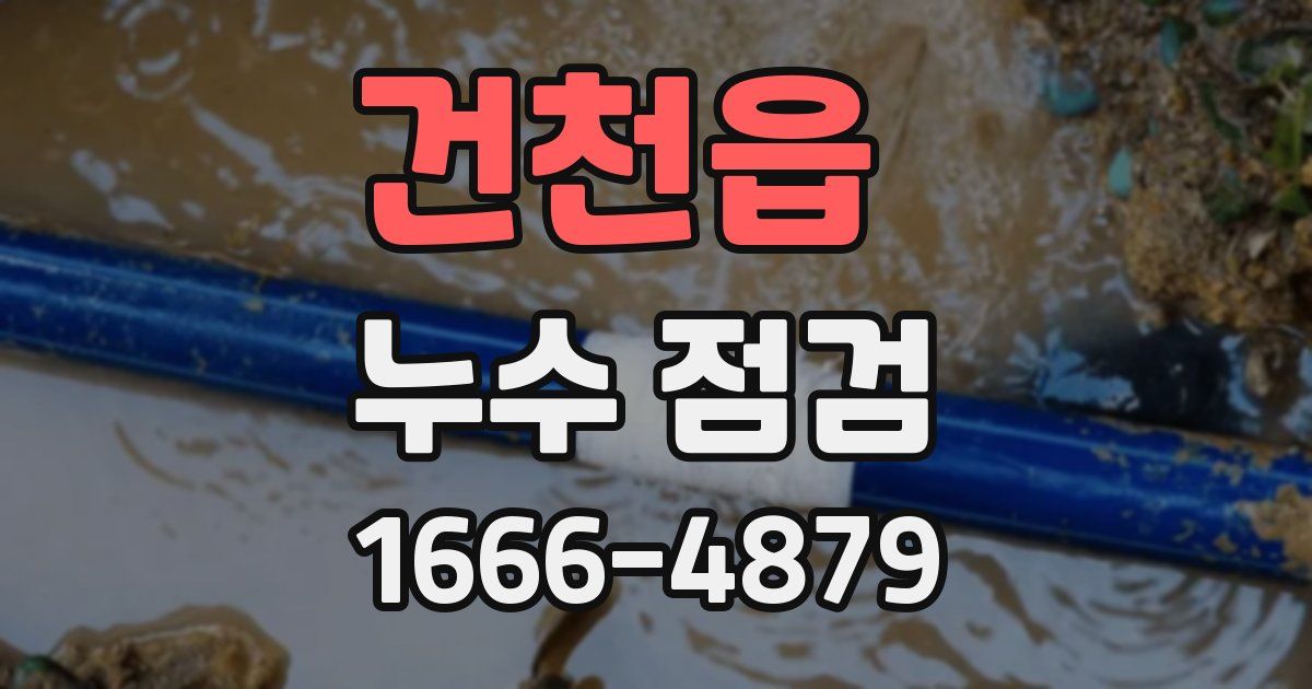 건천읍 누수 점검