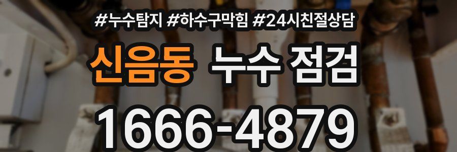 신음동 누수 점검