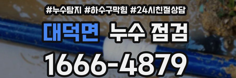 대덕면 누수 점검