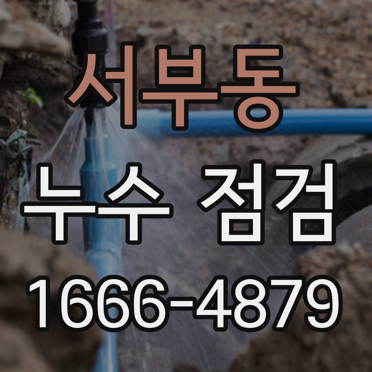 서부동 누수 점검