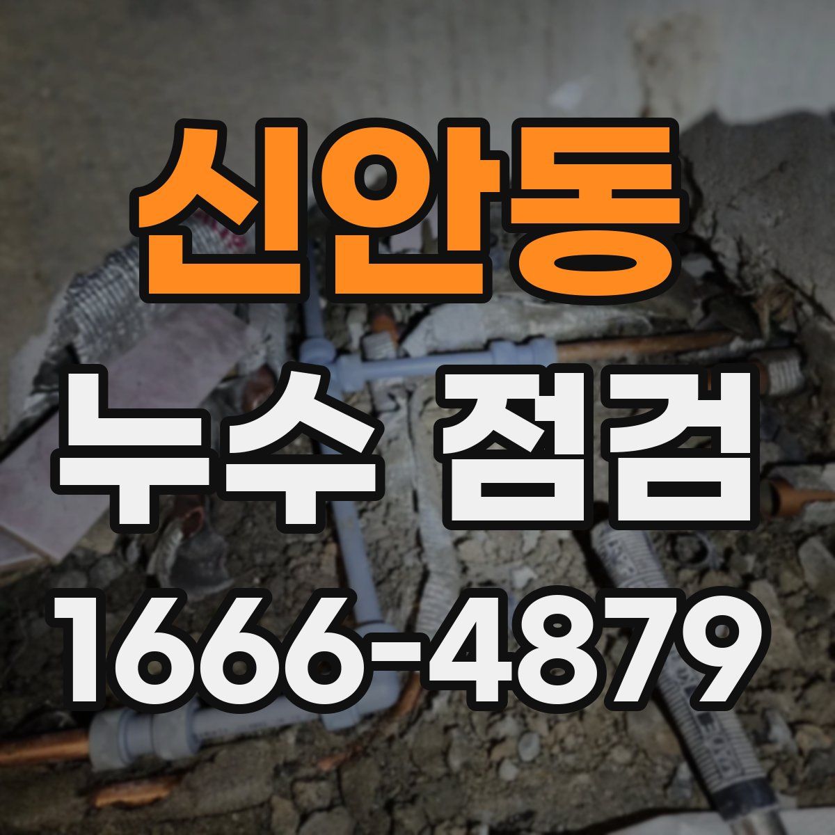 신안동 누수 점검