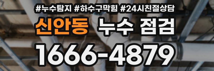 신안동 누수 점검