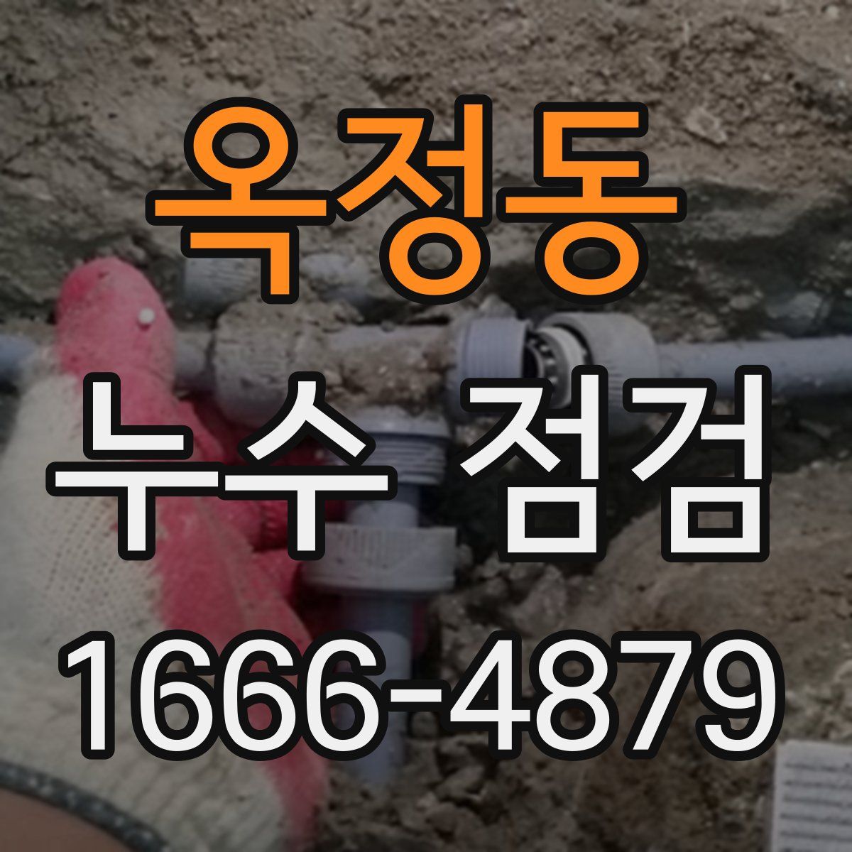 옥정동 누수 점검