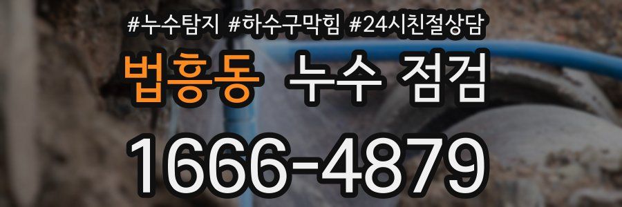법흥동 누수 점검