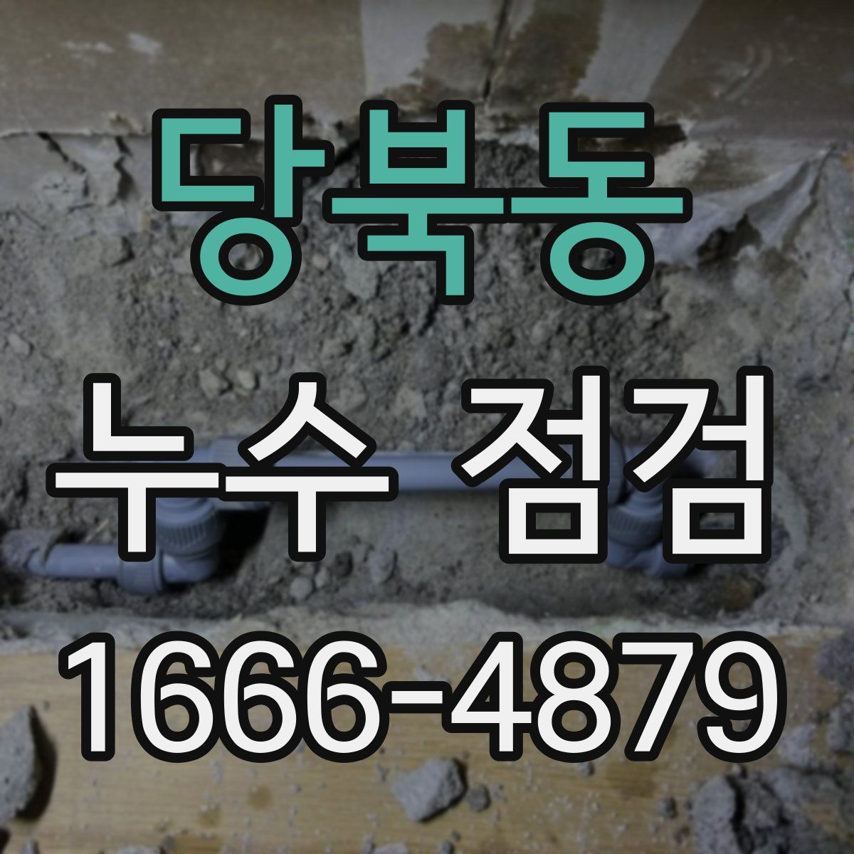 당북동 누수 점검