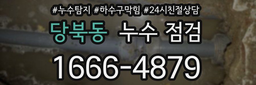 당북동 누수 점검
