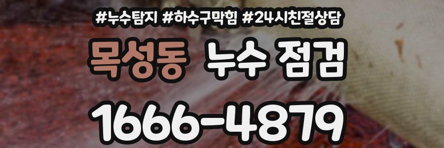 목성동 누수 점검