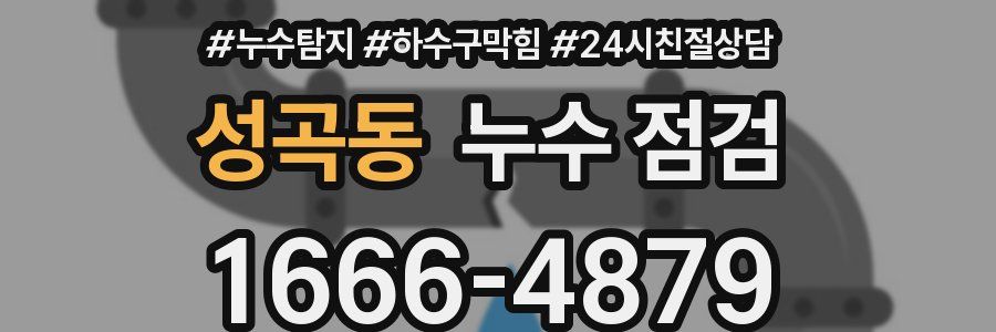성곡동 누수 점검