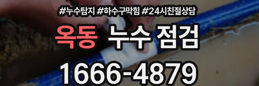 옥동 누수 점검