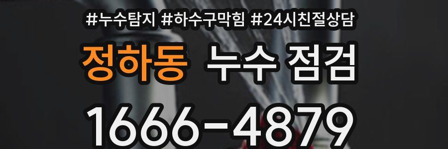 정하동 누수 점검