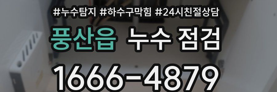 풍산읍 누수 점검