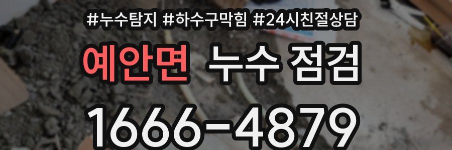 예안면 누수 점검