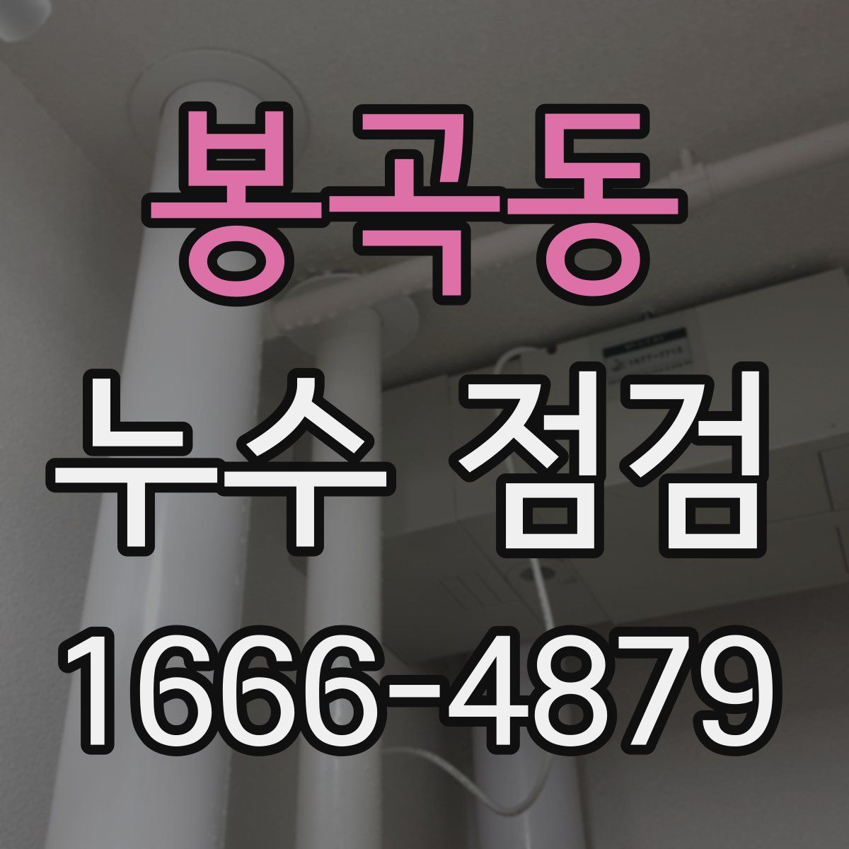 봉곡동 누수 점검