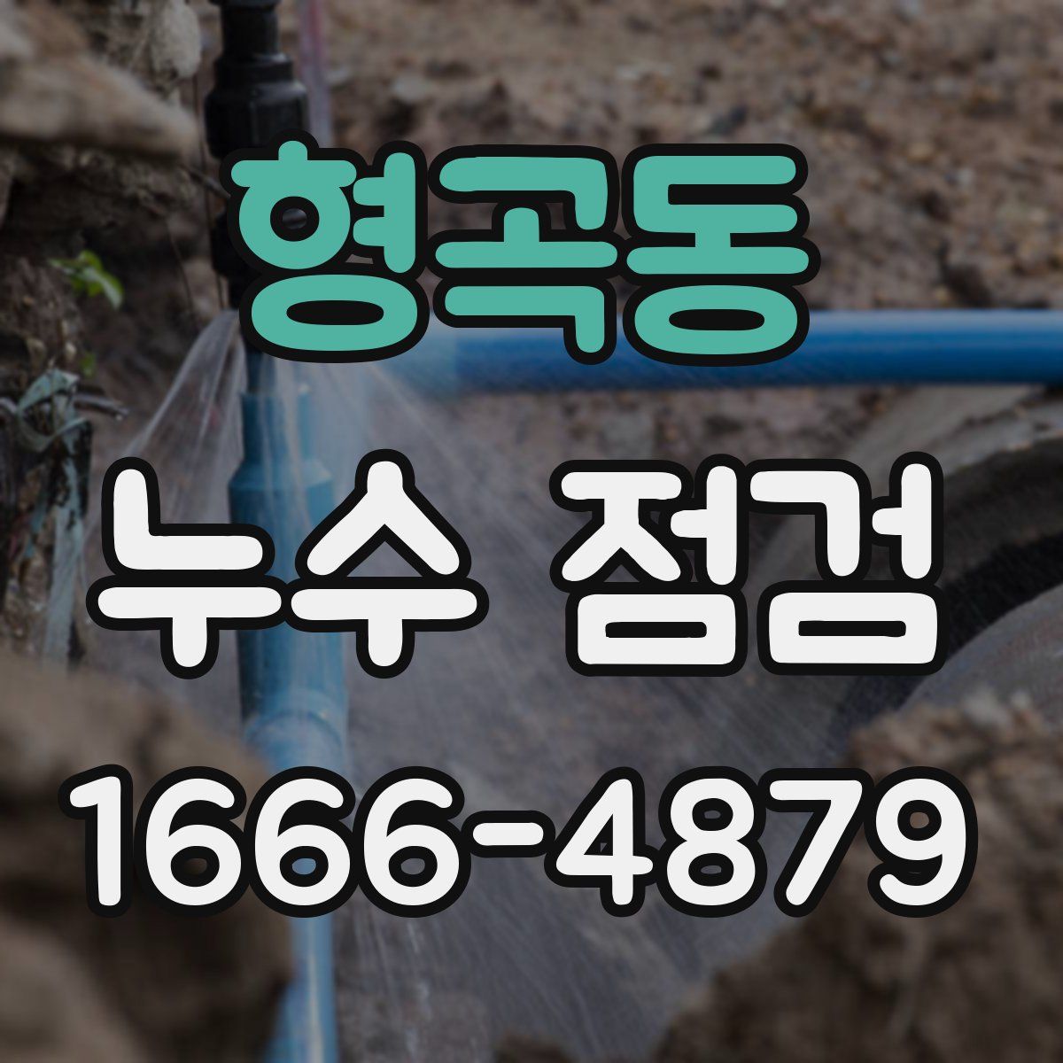형곡동 누수 점검