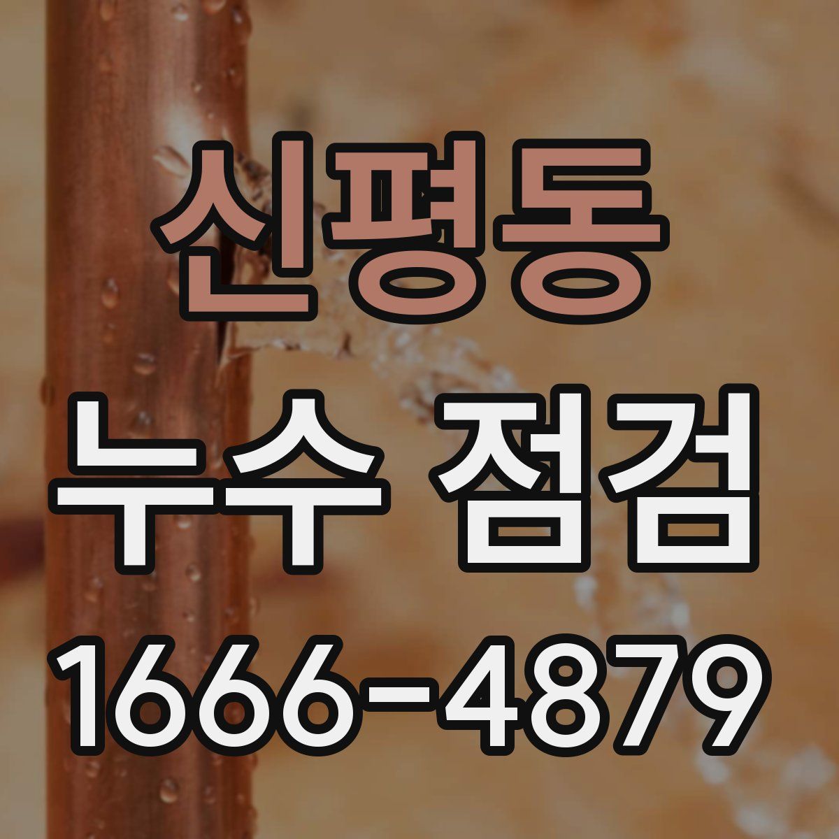 신평동 누수 점검