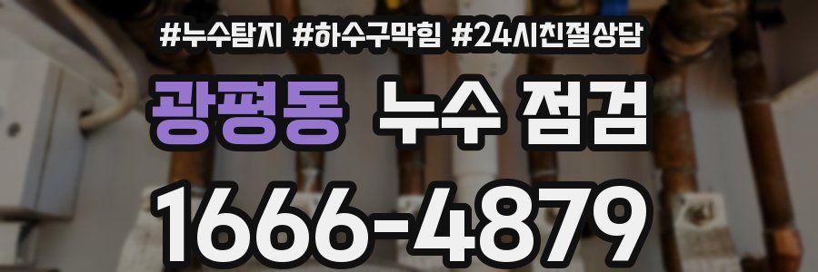광평동 누수 점검