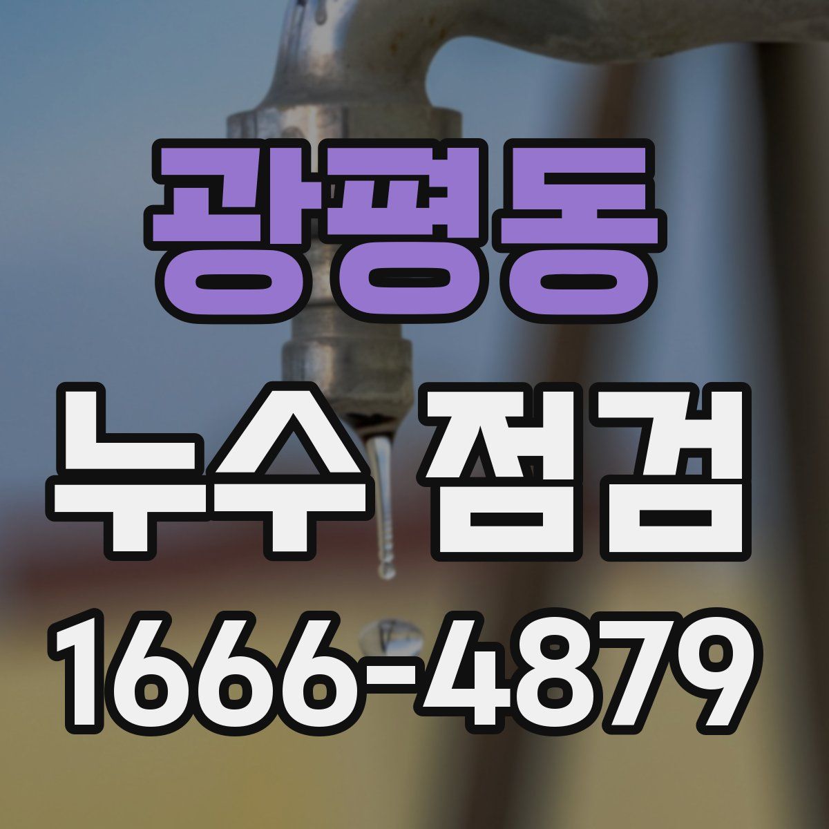 광평동 누수 점검