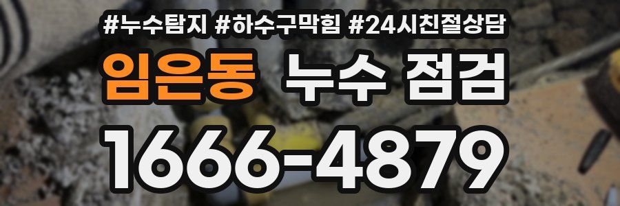 임은동 누수 점검
