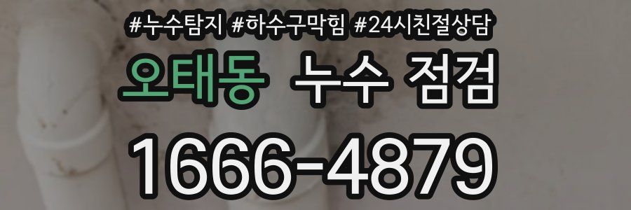 오태동 누수 점검