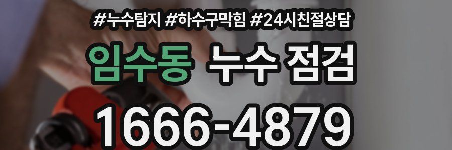 임수동 누수 점검