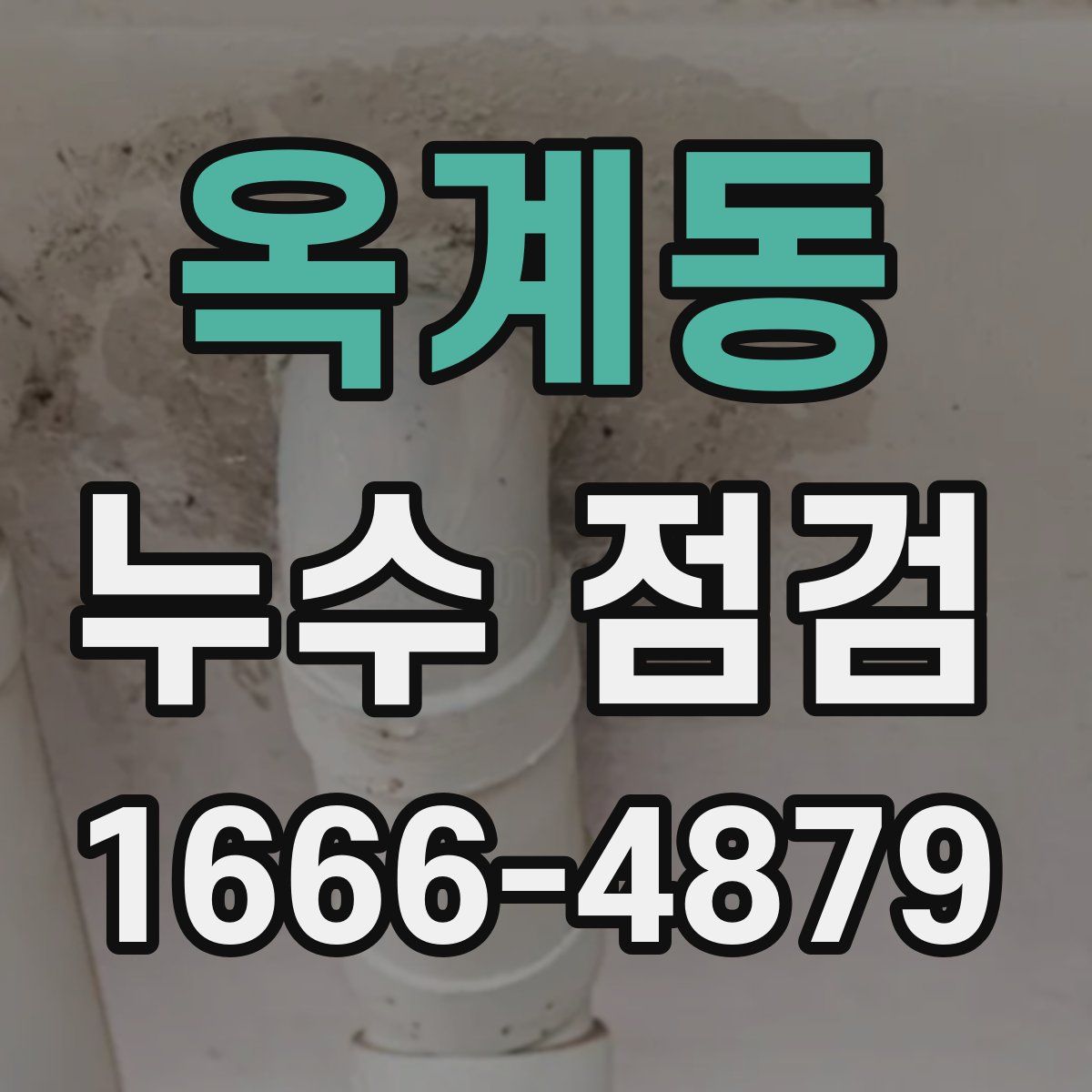 옥계동 누수 점검