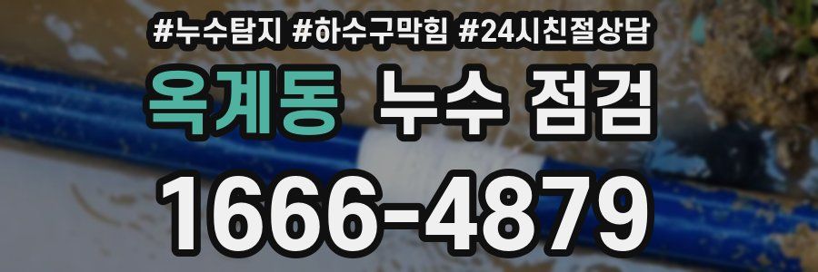 옥계동 누수 점검
