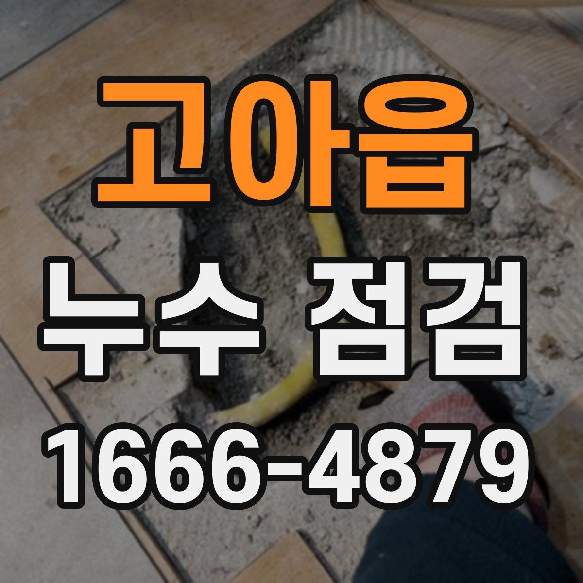 고아읍 누수 점검