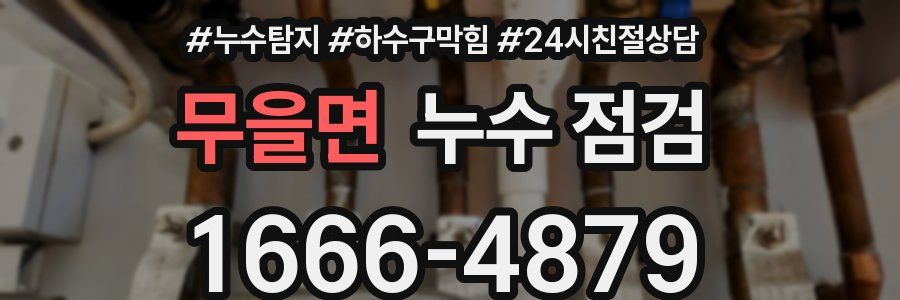 무을면 누수 점검