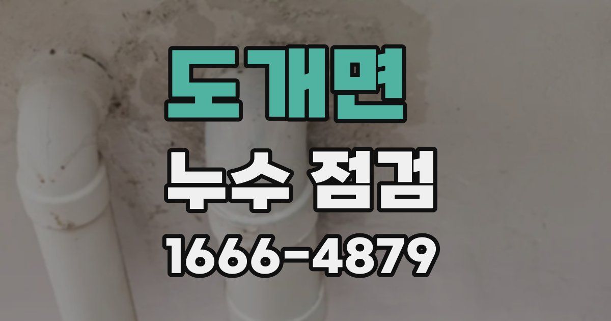 도개면 누수 점검