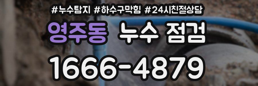 영주동 누수 점검