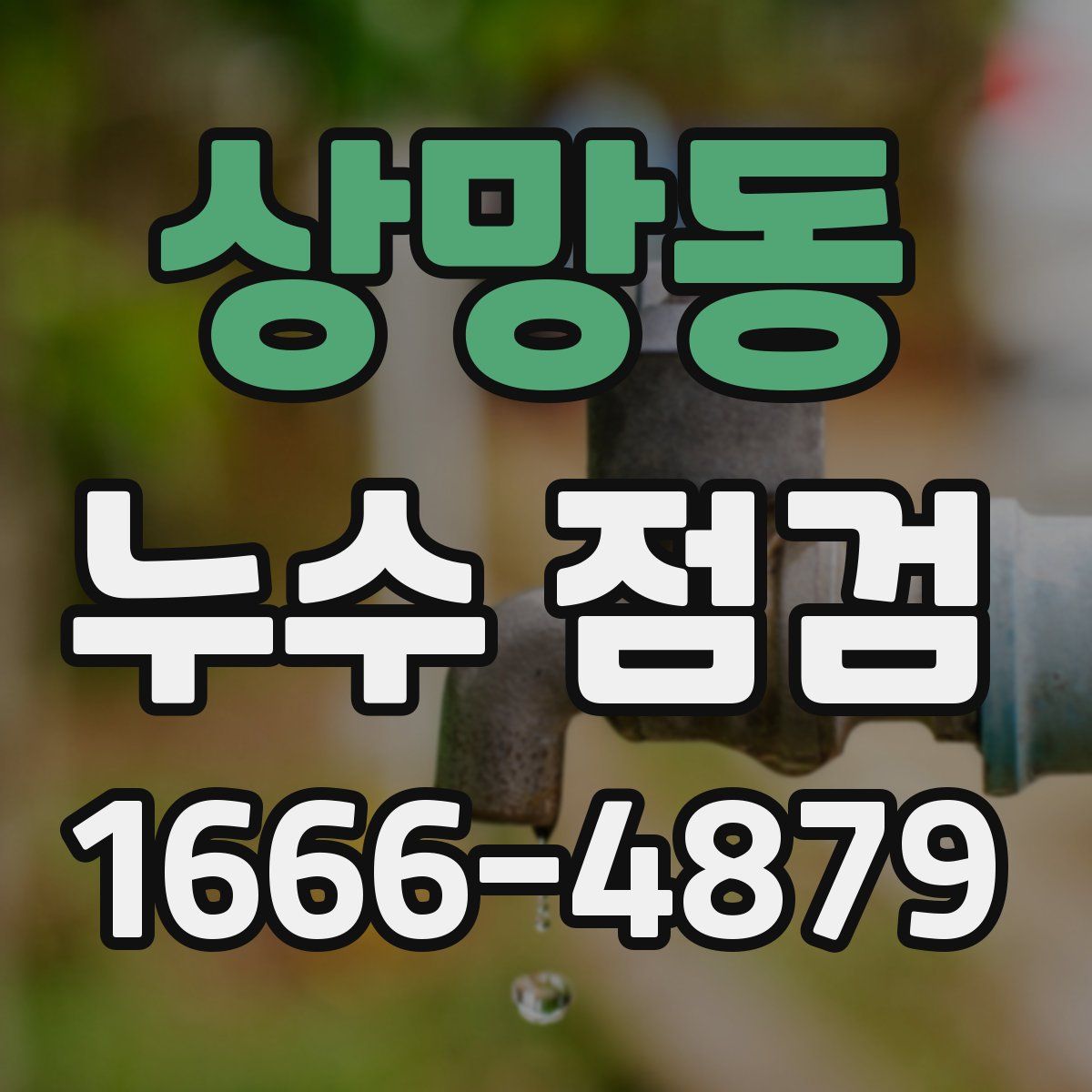 상망동 누수 점검