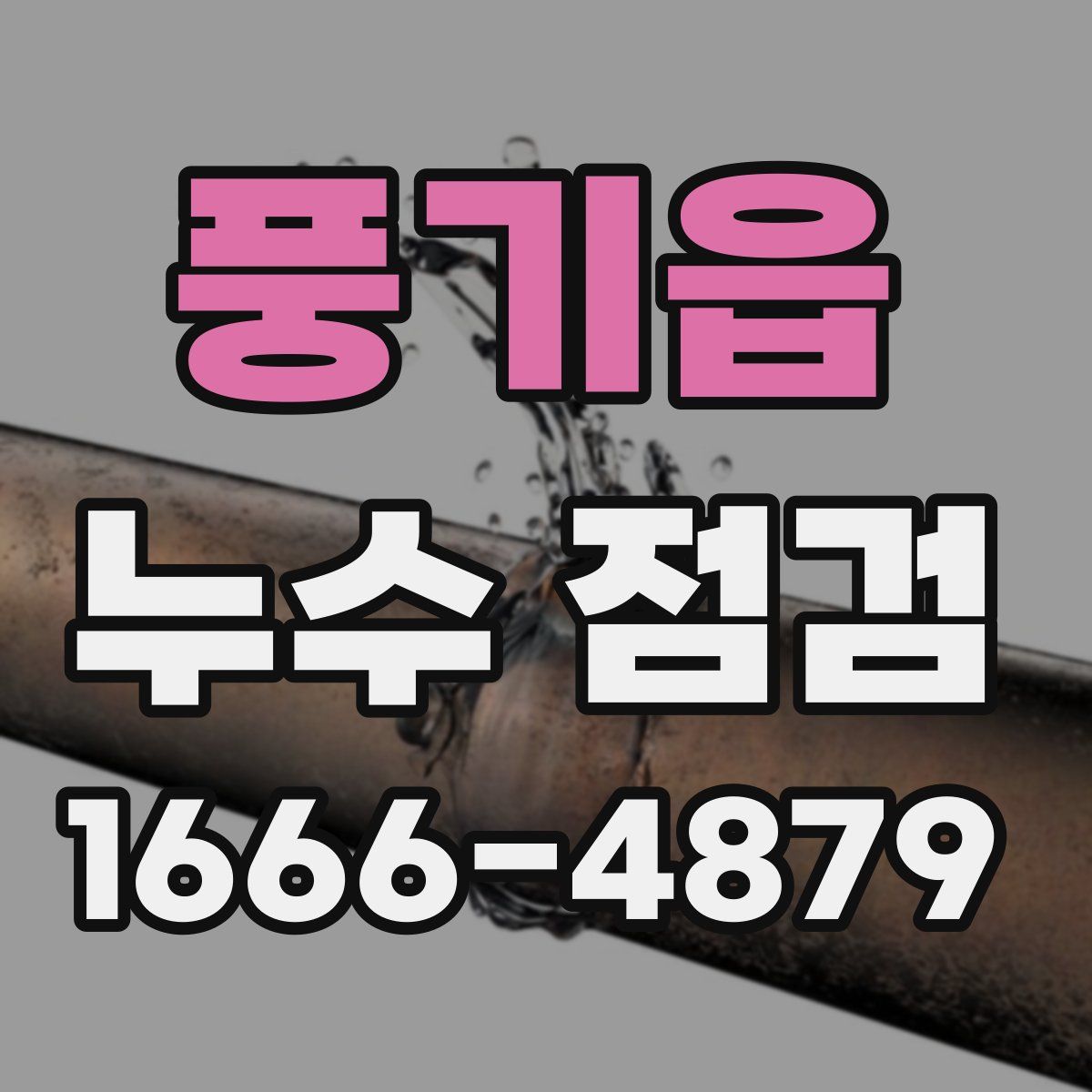풍기읍 누수 점검