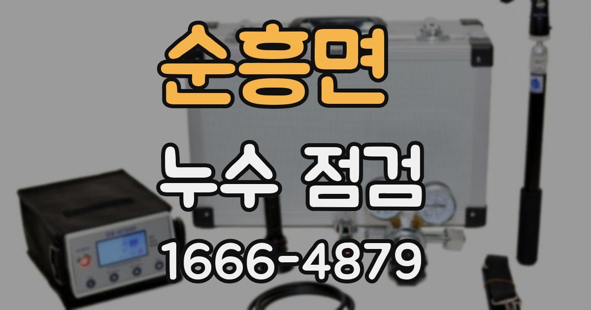 순흥면 누수 점검