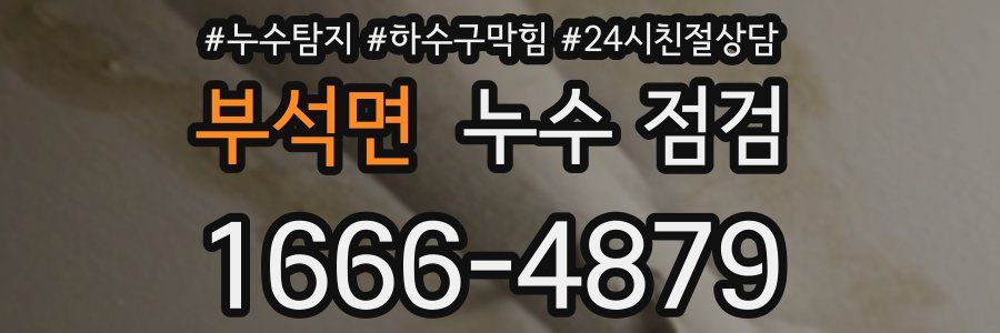 부석면 누수 점검