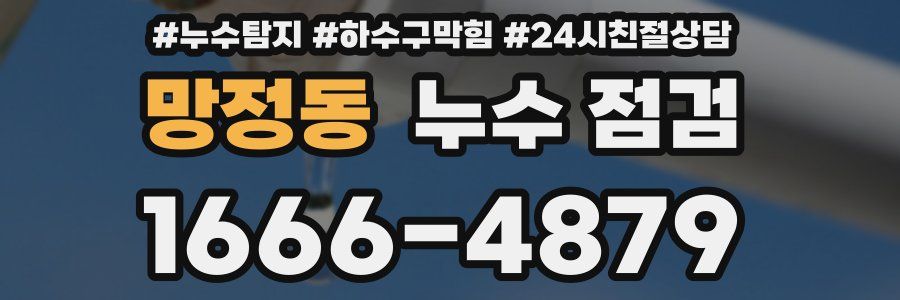 망정동 누수 점검