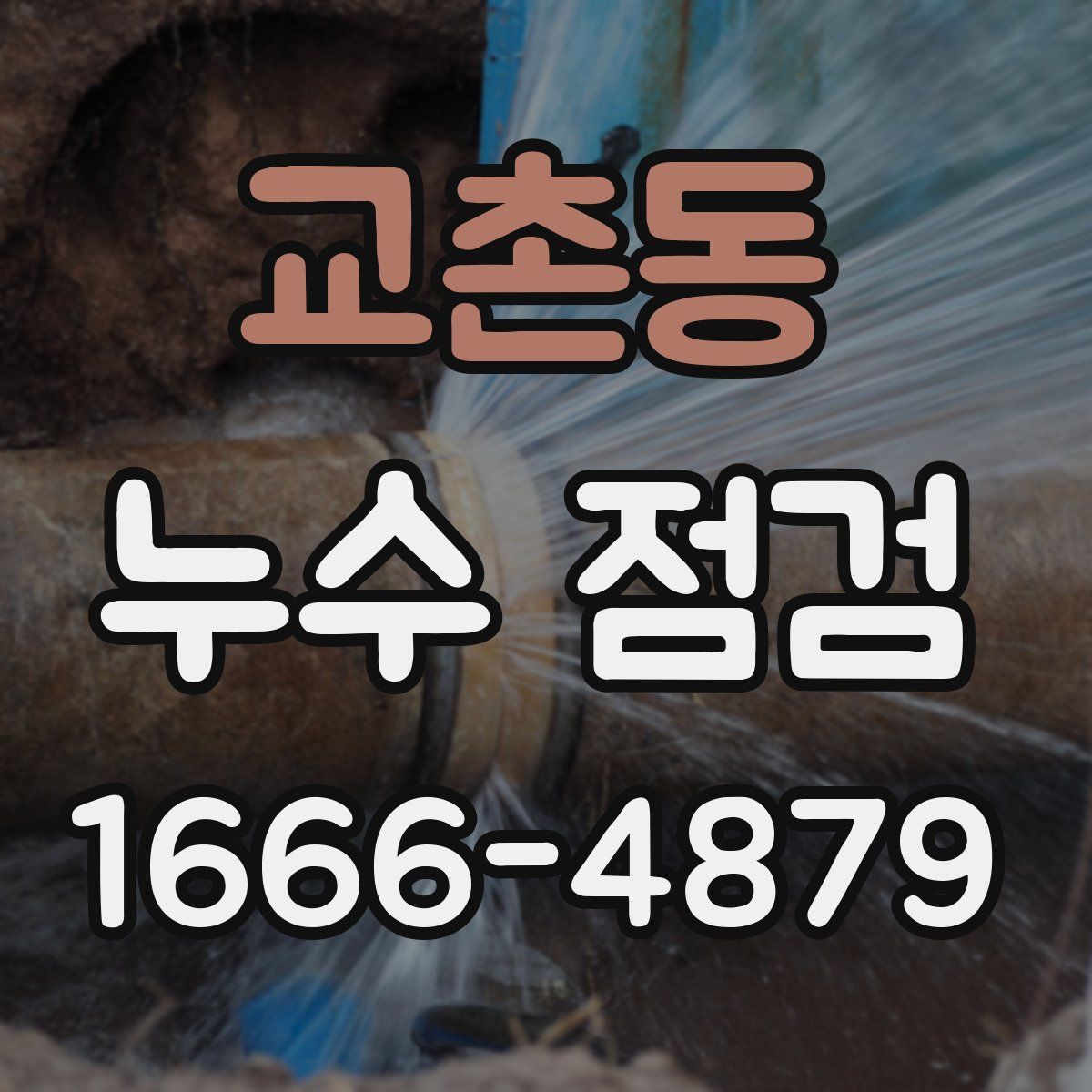 교촌동 누수 점검