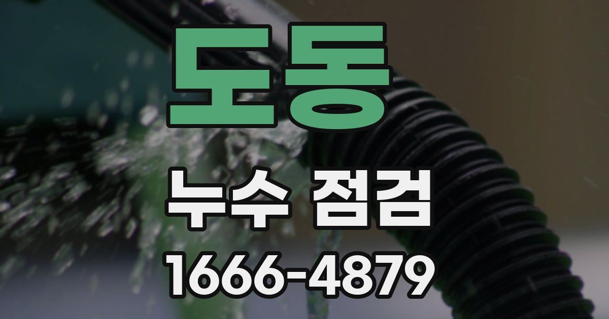 도동 누수 점검