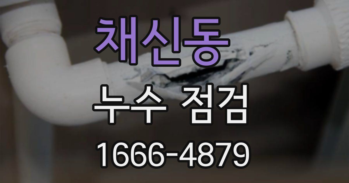 채신동 누수 점검