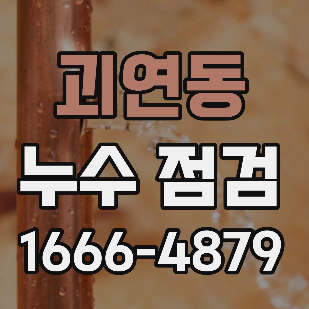 괴연동 누수 점검