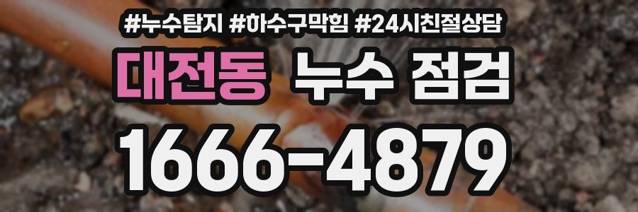 대전동 누수 점검