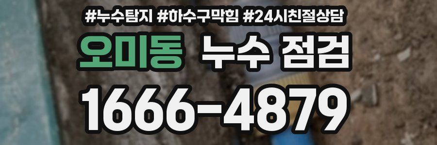 오미동 누수 점검