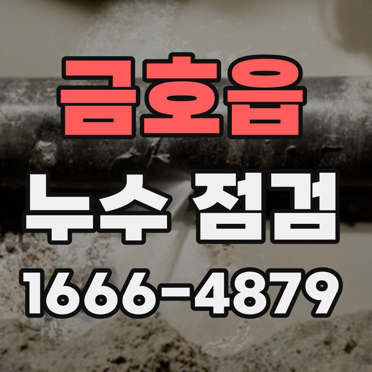 금호읍 누수 점검