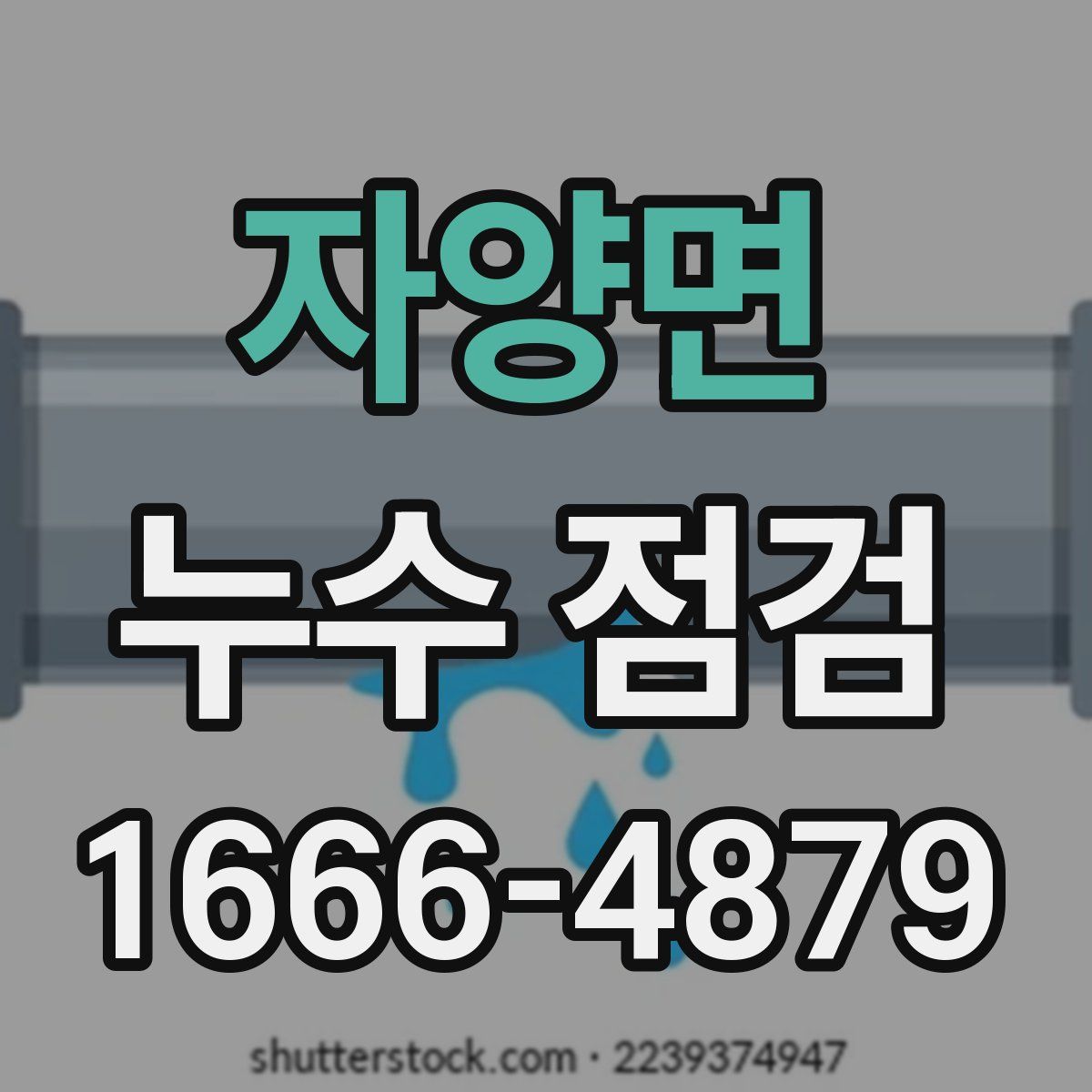 자양면 누수 점검