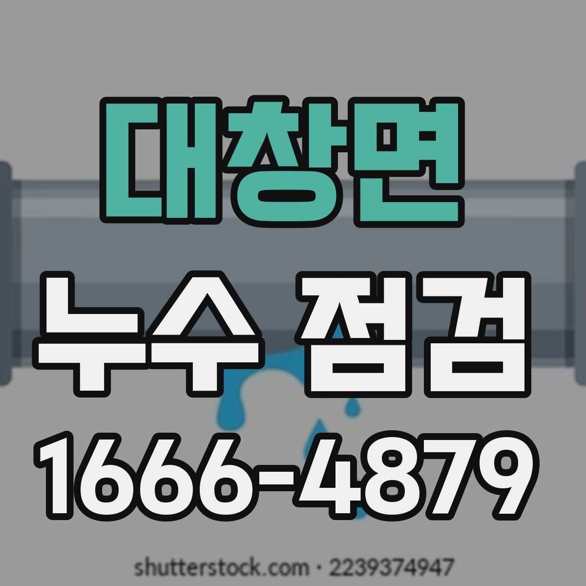 대창면 누수 점검