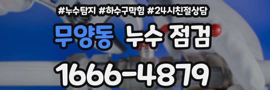 무양동 누수 점검