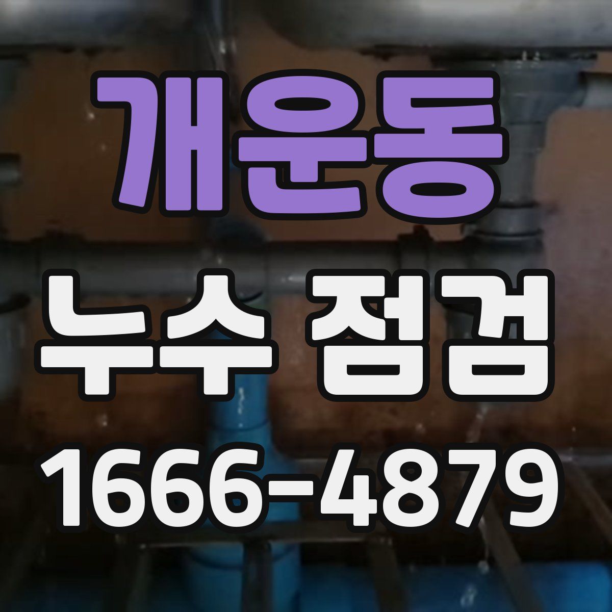 개운동 누수 점검