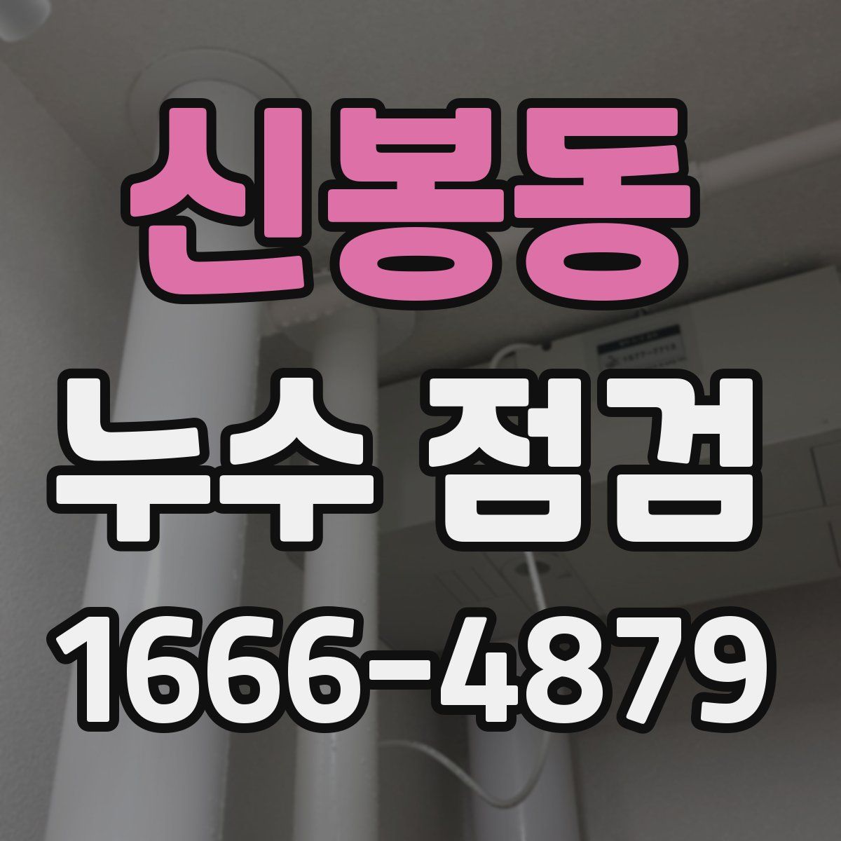 신봉동 누수 점검